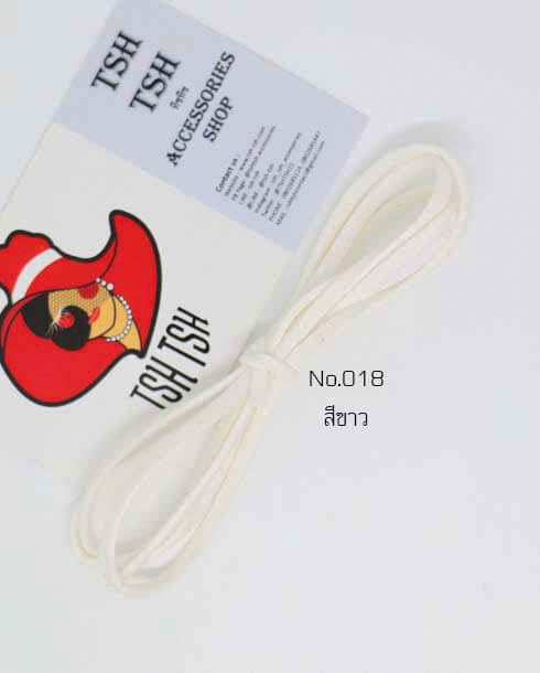 Leather String White Color 018