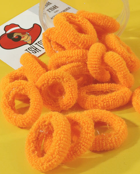 Elastic Hair Band Towel Ring Seamless Orange Color