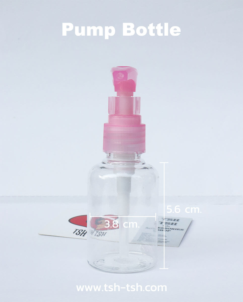 50 cc. Pump Bottle Pink Color