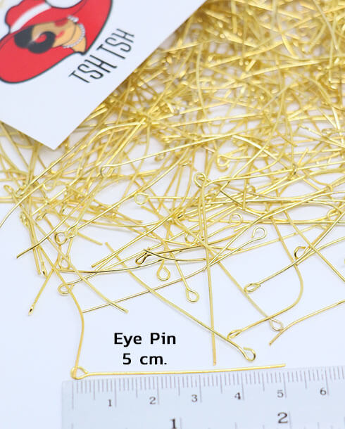 5 cm. Eye Pin Gold Color