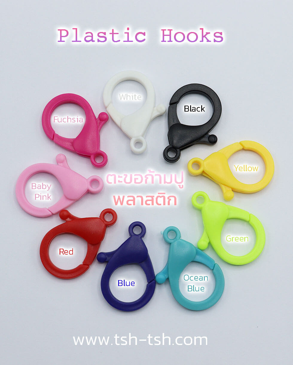 Plastic Buckle Snap Hook  Assorted Color